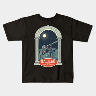 Galileo and jupiter's moon Kids T-Shirt
